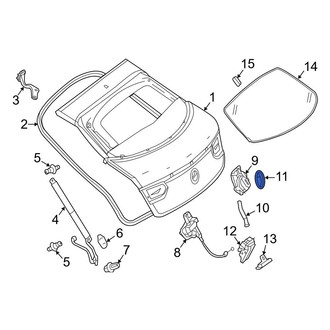 Mercedes-Benz OE - Liftgate Latch Handle Seal