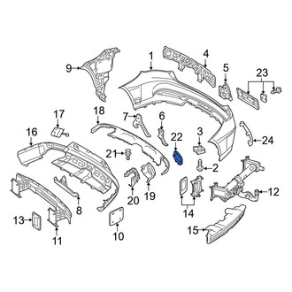 Mercedes-Benz OE - Rear Left Bumper Cover Heat Shield