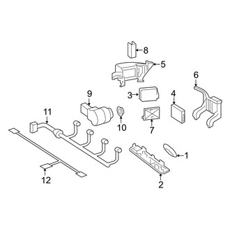 Mercedes-Benz OE - Rear Bumper - Electrical Components (W/O AMG Package)