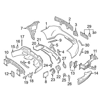 Mercedes-Benz OE - Rear Bumper - Bumper & Components (With AMG Package)