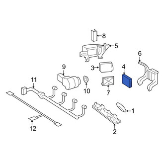 Mercedes-Benz OE - Rear Center Blind Spot Detection System Warning Sensor