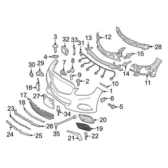 Mercedes-Benz OE - Front Bumper & Grille - Bumper & Components