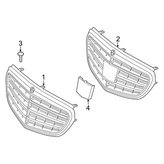 Mercedes-Benz OE - Front Bumper & Grille - Grille & Components (W/O Center Grille Emblem)
