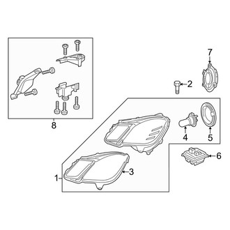 Mercedes-Benz OE - Front Lamps - Headlamp Components
