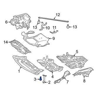 Mercedes-Benz OE - Radiator Support Air Deflector Bolt