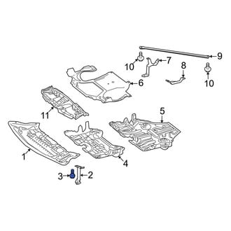 Mercedes-Benz OE - Radiator Support Air Deflector Bolt