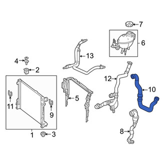 Mercedes-Benz OE - Lower Radiator Coolant Hose