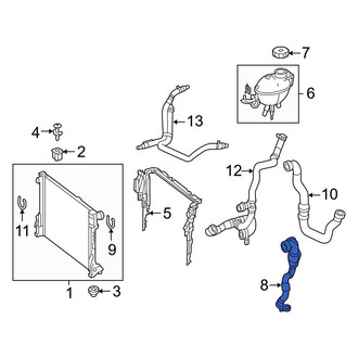 Mercedes-Benz OE - Upper Radiator Coolant Hose