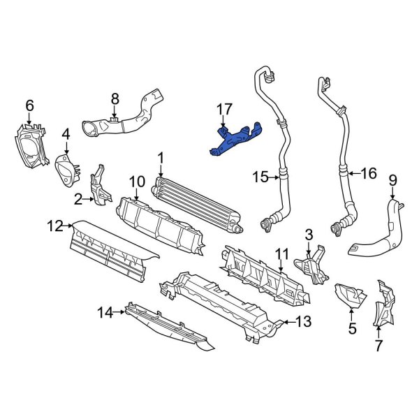 Engine Oil Cooler Line Bracket