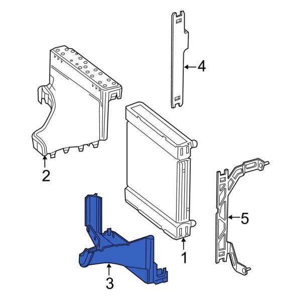 Engine Oil Cooler Air Duct