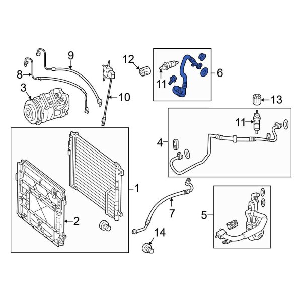 A/C Refrigerant Suction Hose