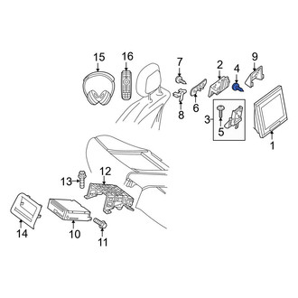 Mercedes-Benz OE - Liftgate Stop Bumper Bolt