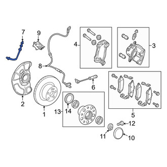 Mercedes-Benz OE - Front Brake Hydraulic Line