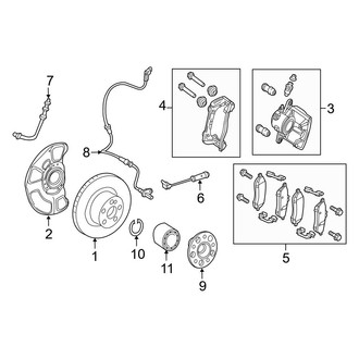 Mercedes-Benz OE - Front Suspension - Brake Components