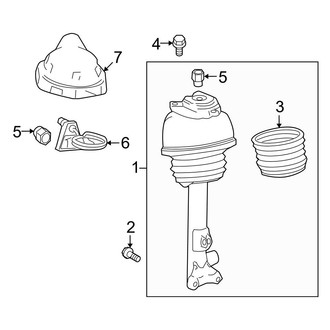 Mercedes-Benz OE - Front Suspension - Struts & Components (With Air Suspension), (AWD)