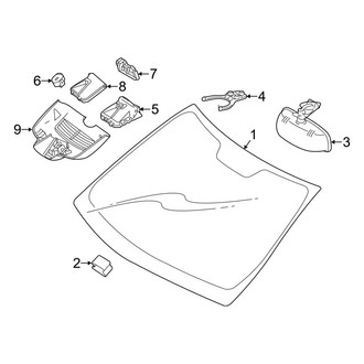 Mercedes-Benz OE - Windshield - Glass