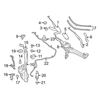 Mercedes-Benz OE - Windshield - Wiper & Washer Components