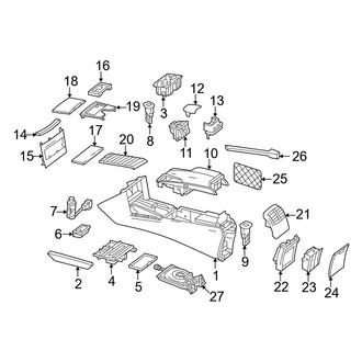 Mercedes-Benz OE - Console (Console & Components)