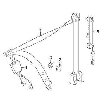 Mercedes-Benz OE - Restraint Systems - Front Seat Belts