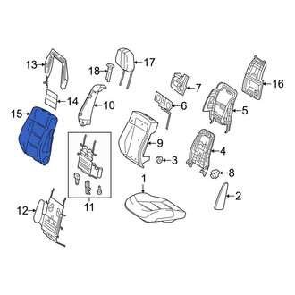 Mercedes-Benz OE - Front Right Seat Back Cushion Cover