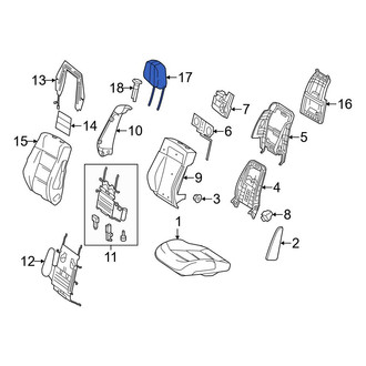 Mercedes-Benz OE - Front Right Headrest