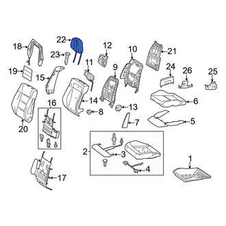 Mercedes-Benz OE - Front Right Headrest