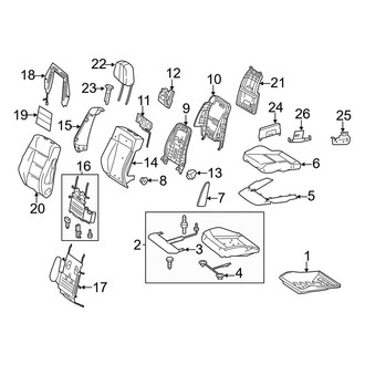 Mercedes-Benz OE - Seats & Tracks - Driver Seat Components