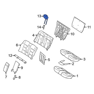 Mercedes-Benz OE - Rear Outer Headrest