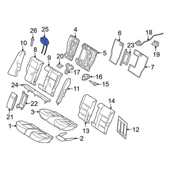 Mercedes-Benz OE - Rear Outer Headrest