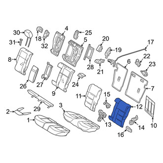 Mercedes-Benz OE - Center Left Seat Back Cushion Cover
