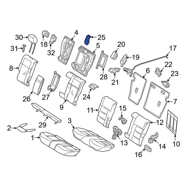 Seat Back Frame Bracket