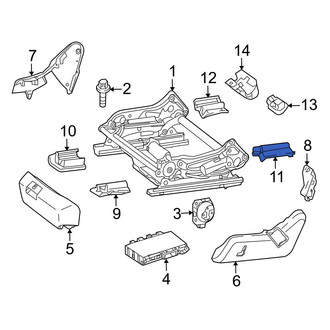 Mercedes-Benz OE - Rear Left Outer Seat Track Cover