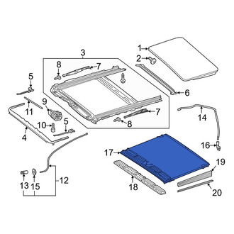 Mercedes-Benz OE - Sunroof Opening Trim