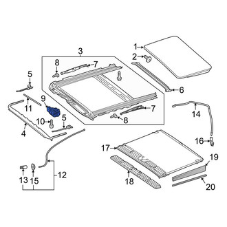 Mercedes-Benz OE - Sunroof Motor