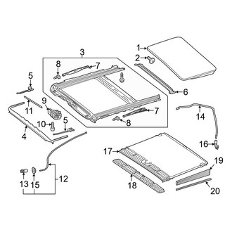 Mercedes-Benz OE - Roof - Sunroof (W/O Panoramic Roof)