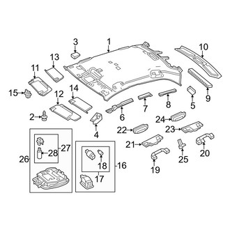 Mercedes-Benz OE - Roof - Interior Trim