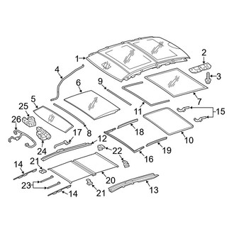 Mercedes-Benz OE - Roof - Sunroof (With Panoramic Roof), (Wagon)
