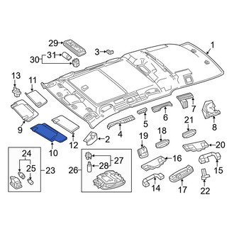 Mercedes-Benz OE - Left Sun Visor