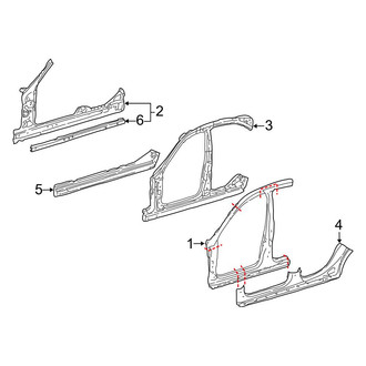 Mercedes-Benz OE - Pillars, Rocker & Floor - Aperture Panel