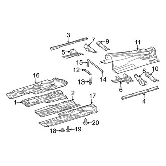 Mercedes-Benz OE - Pillars, Rocker & Floor - Floor & Rails