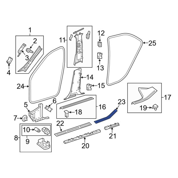 Door Trim Sill Plate Insert