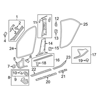 Mercedes-Benz OE - Pillars, Rocker & Floor - Interior Trim (Wagon)