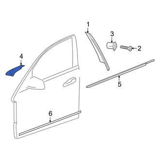 Mercedes-Benz OE - Front Left Inner Door Mirror Trim Ring