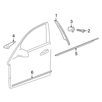 Mercedes-Benz OE - Front Door - Exterior Trim