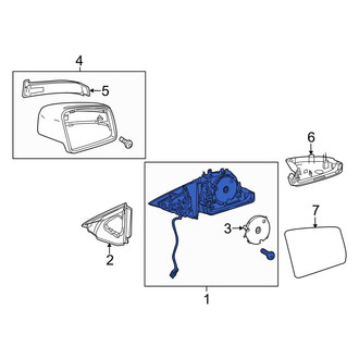 Mercedes-Benz OE - Front Left Door Mirror