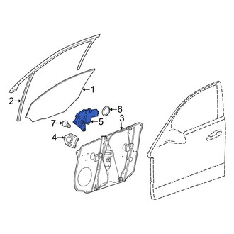 Mercedes-Benz OE - Front Right Window Motor