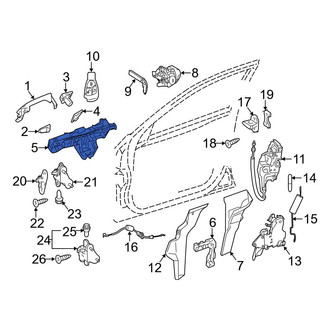 Mercedes-Benz OE - Front Left Exterior Door Handle Base