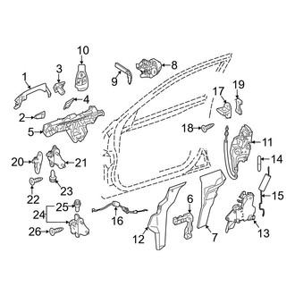 Mercedes-Benz OE - Front Door - Lock & Hardware