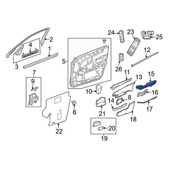 Mercedes-Benz OE - Rear Left Door Armrest