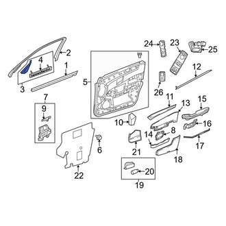 Mercedes-Benz OE - Front Left Door Mirror Trim Ring